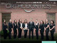 Tablet Screenshot of oakbrookortho.com